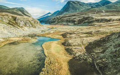 Telt med utsikt på Høvringen