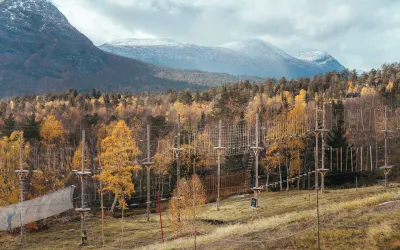 Klatrepark på Bjorli