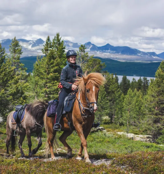 Hesteridning i fjellet